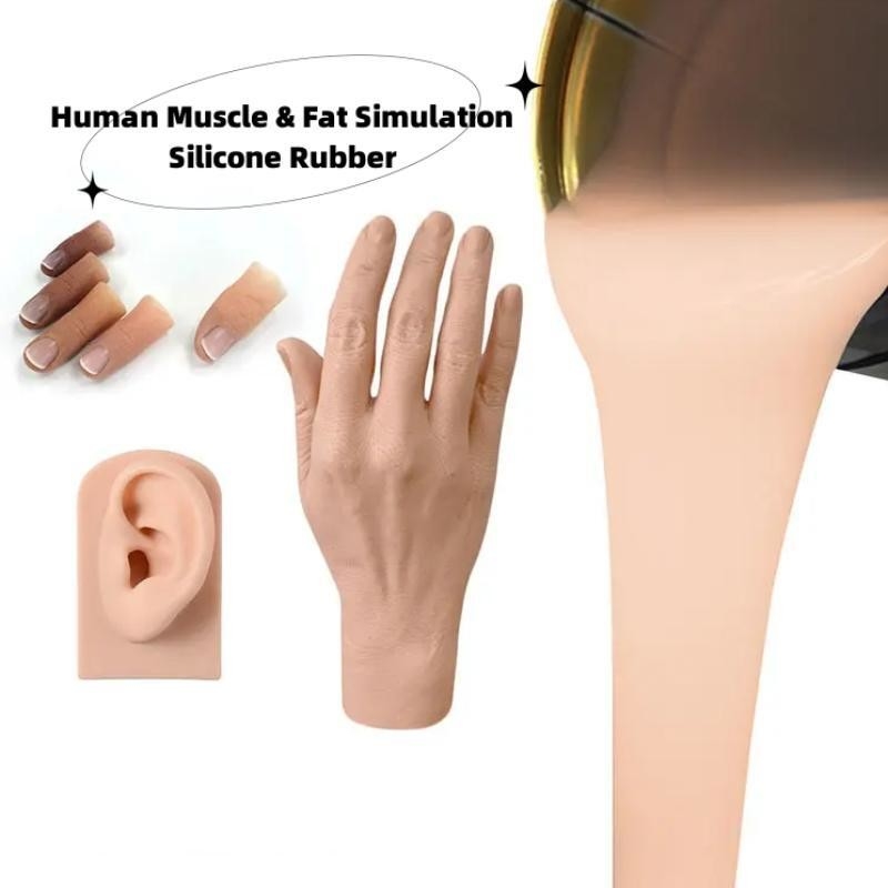 músculo humano 4.0Mpa y goma de silicona gorda del elastómero de la simulación para la fabricación artificial de los miembros
