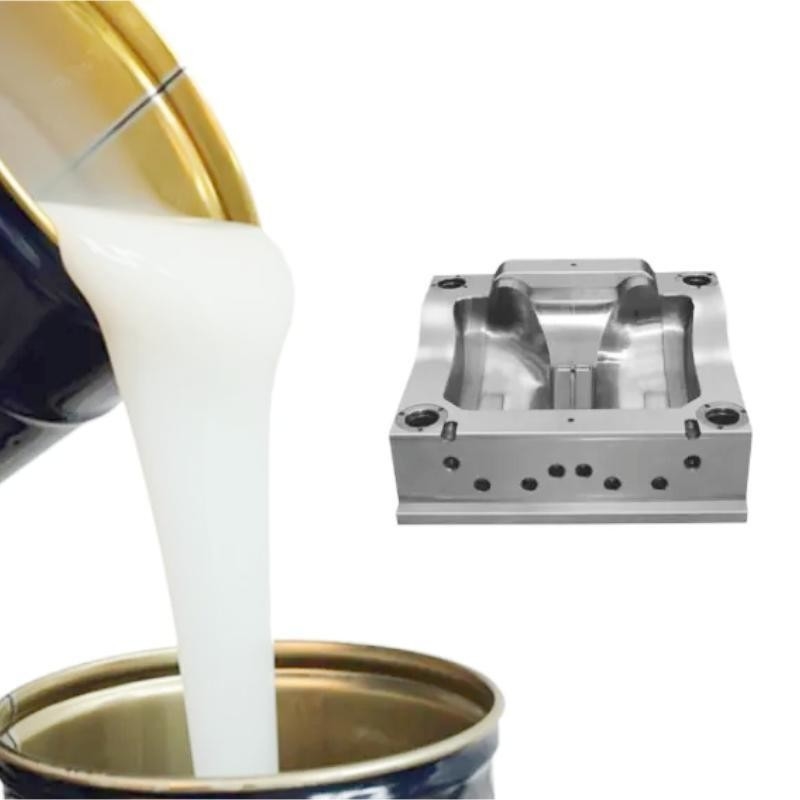 Silicón líquido blanco de la contracción baja para el molde que hace el alargamiento del 300% para el taladro del aceite